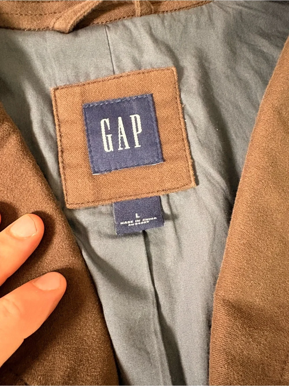 GAP Men's Brown Lightweight Shirt Jacket
